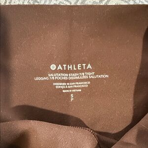 Athleta Chocolate Brown 7/8 Leggings